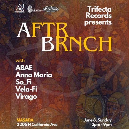 AFTR BRNCH returns to MASADA for another open-air session on the patio — this time with an all-female lineup showcasing some of the most exciting selectors in the scene: