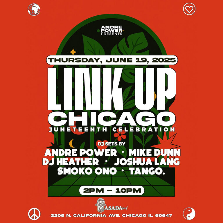Mike Dunn, DJ Heather, Joshua Lang at Masada Courtyard