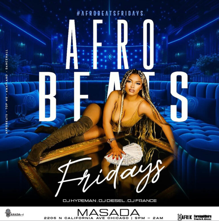 Afrobeats Fridays is an electrifying night of music and dance at Masada Nightclub Groove to the hottest tunes in Afrobeats, Amapiano, Dancehall, and RnB.