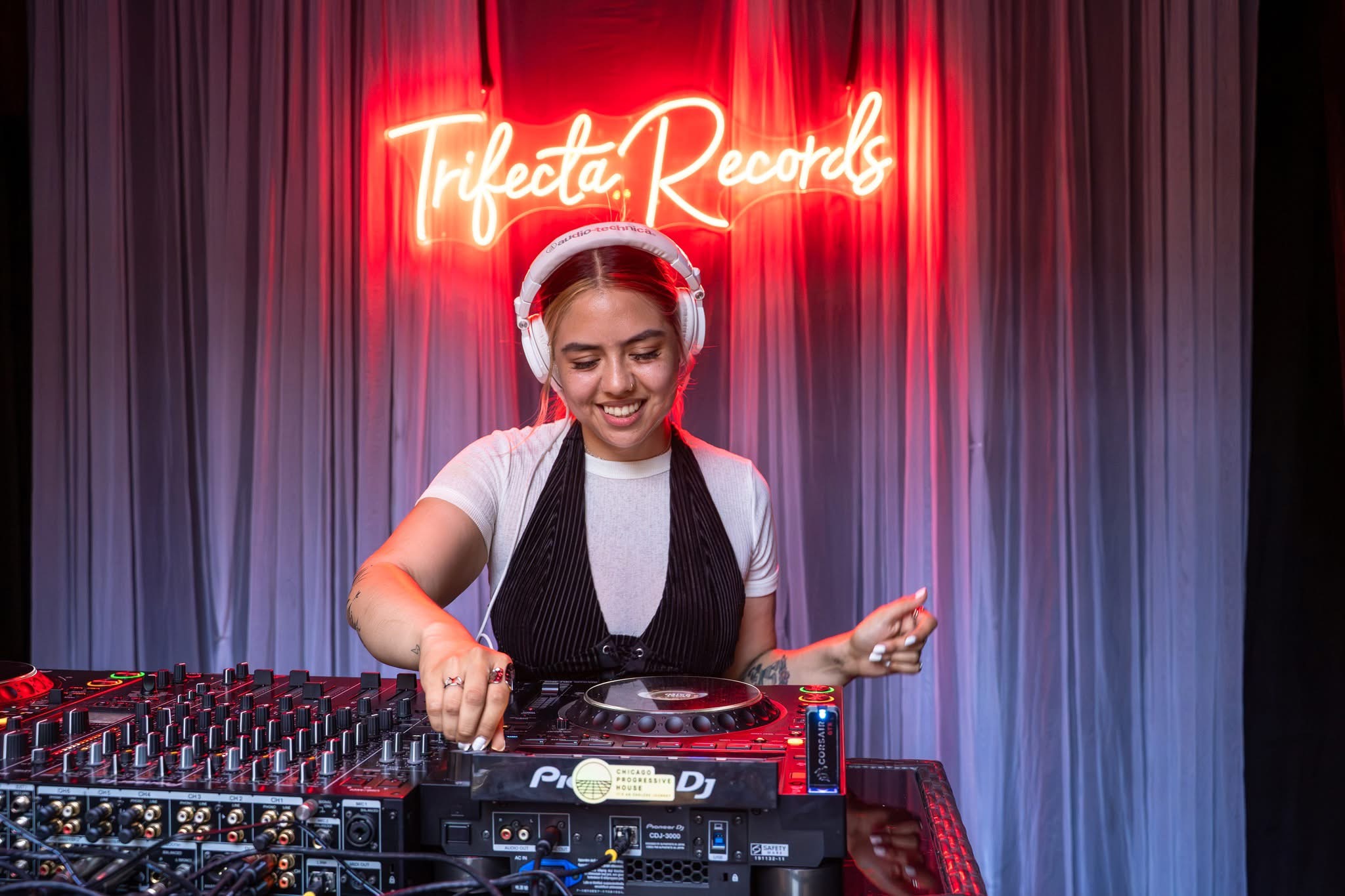 DJ Desma Performing at Masada Nightclub Courtyard Party