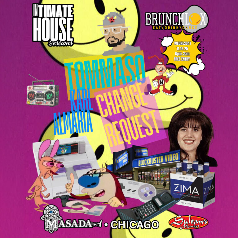 Brunchlok presents Intimate House Sessions at Masada Nightclub, music by DJs: KARL ALMARIA | TOMMASO | CHANGE REQUEST