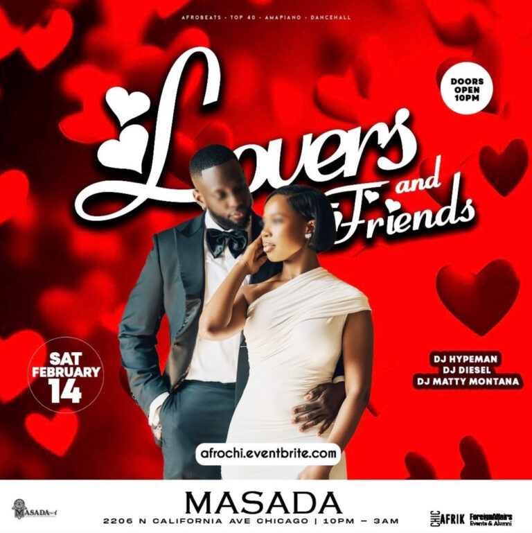 SATURDAY Afrobeats @ Masada: Lovers & Friends Edition