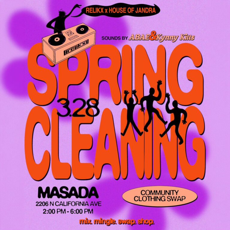 Relikx & house of Jandra present Spring. For an afternoon to connect, refresh your wardrobe, and shop directly from one another. Sounds by: DABAE & KYNNY KITTS