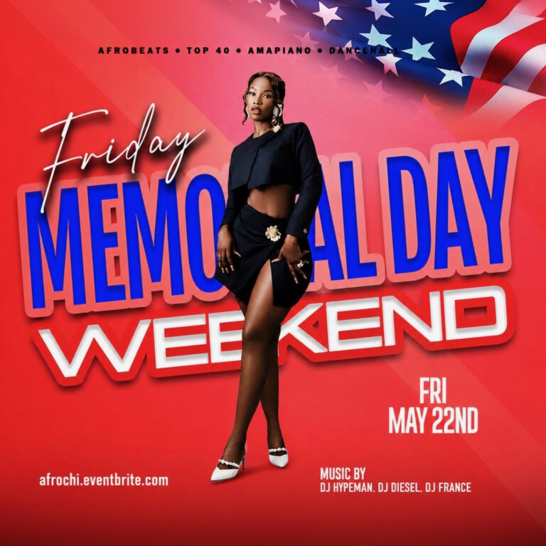 AFROBEATS FRIDAYZ: Memorial Day Weekend Edition