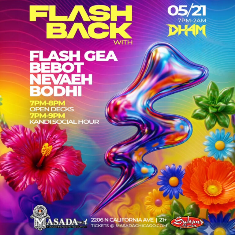 Flash Gea ⚡️ makes his return to Masada Thursday May 21st w/ Dance Harder 4 Me. Joining Flash will be DH4M Resident DJs Bebot & Nevaeh w/ special guest DJ Bodhi.