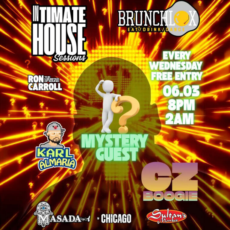 From out of the country... straight to Chicago for One night only. A mystery guest DJ is landing at Intimate House Sessions. Featuring KARL ALMARIA & CZ BOOGIE